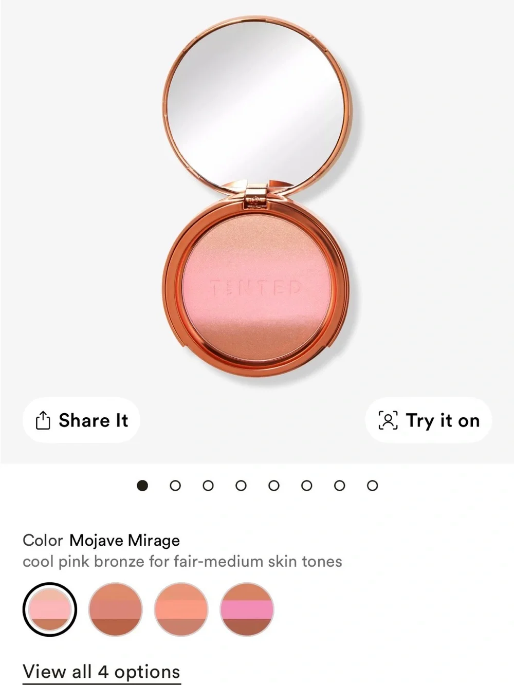 Radiant cool toned Pink Tinted Blush Duo